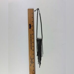 Black Fringe Necklace